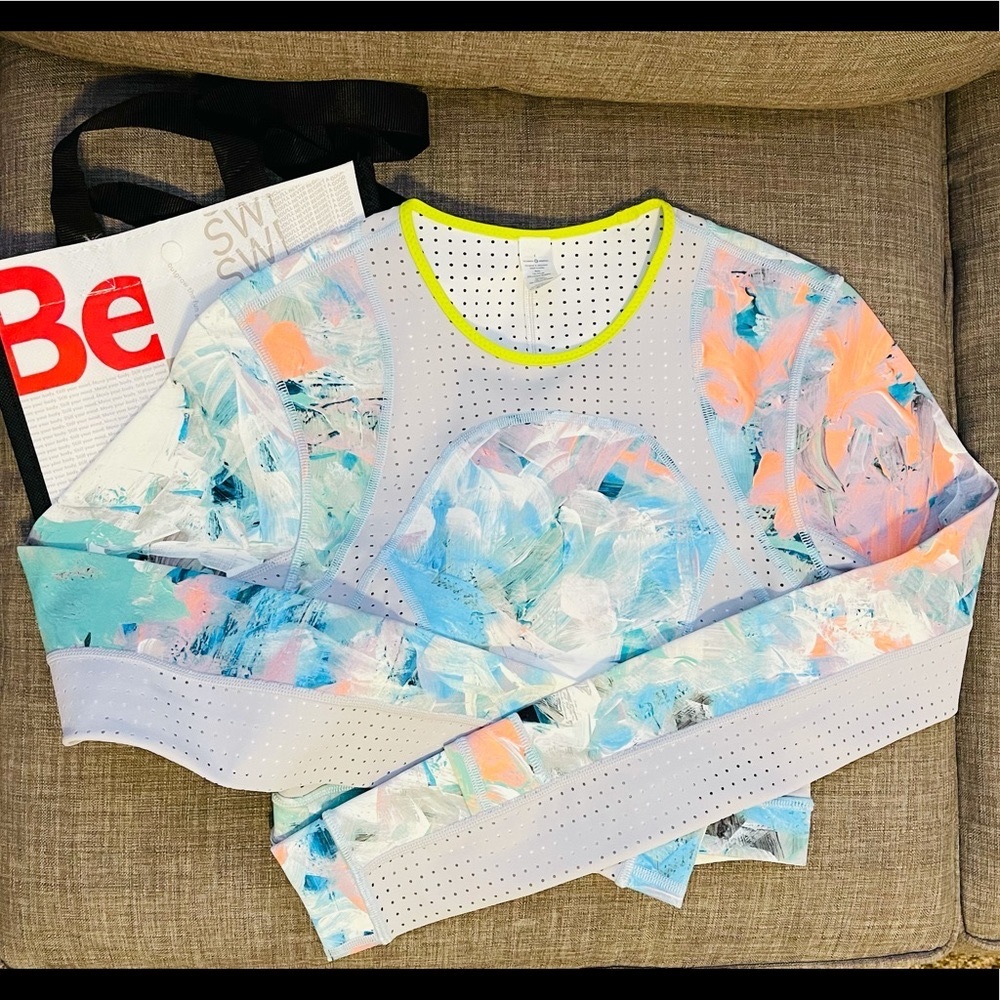 RARE Lululemon Paddle Crop Top Size 6